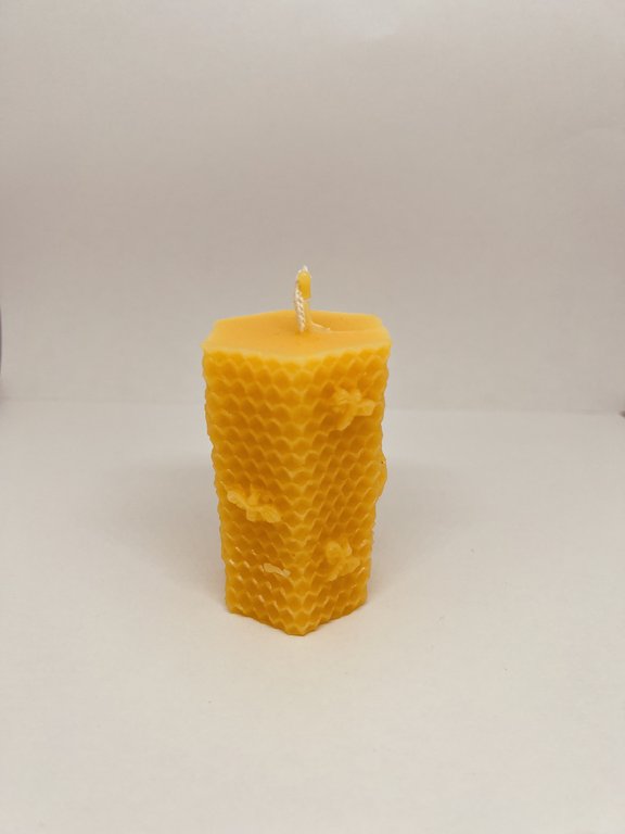 Kerzengießform "Stumpen mit Waben und Bienen"